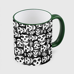 Кружка 3D Misfits Pattern, цвет: 3D-зеленый кант