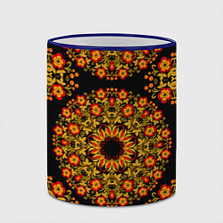 Кружка 3D Хохлома Роспись, цвет: 3D-синий кант — фото 2