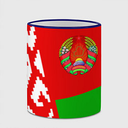 Кружка 3D Патриот Беларуси, цвет: 3D-синий кант — фото 2
