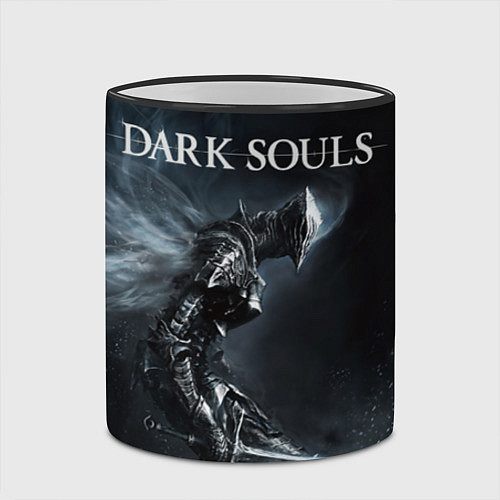 Кружка цветная Dark Souls / 3D-Черный кант – фото 2