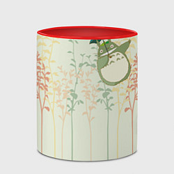 Кружка 3D Тоторо, цвет: 3D-белый + красный — фото 2