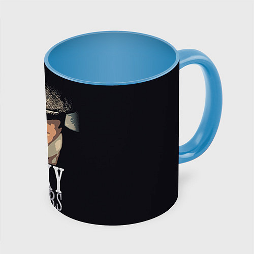 Кружка цветная Peaky Blinders / 3D-Белый + небесно-голубой – фото 1
