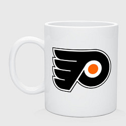 Кружка керамическая Philadelphia Flyers, цвет: белый