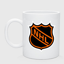 Кружка керамическая NHL, цвет: белый