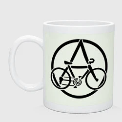 Кружка керамическая Anarchy Bike, цвет: фосфор