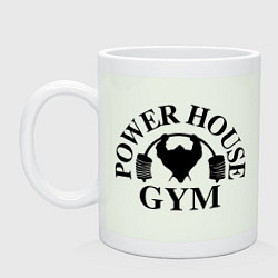 Кружка керамическая Power House Gym, цвет: фосфор