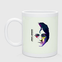 Кружка керамическая John Lennon: Techno, цвет: фосфор