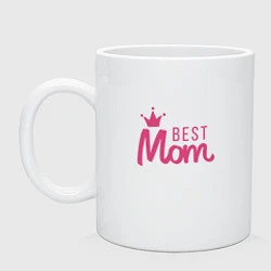 Кружка керамическая Best Mom, цвет: белый