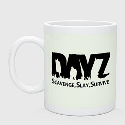 Кружка керамическая DayZ: Slay Survive, цвет: фосфор