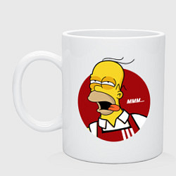 Кружка керамическая KFC Homer, цвет: белый