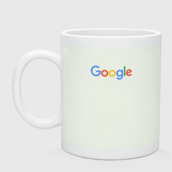 Кружка керамическая Google, цвет: фосфор