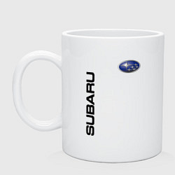 Кружка керамическая Subaru Style, цвет: белый