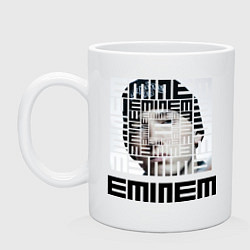 Кружка керамическая Eminem labyrinth, цвет: белый