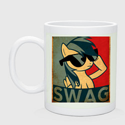 Кружка керамическая SWAG Pony, цвет: фосфор