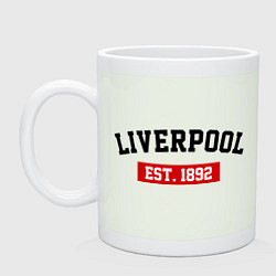 Кружка керамическая FC Liverpool Est. 1892, цвет: фосфор