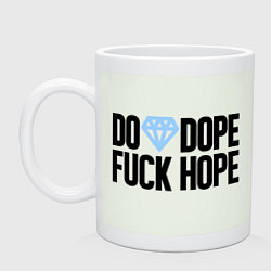 Кружка керамическая Do Dope Fuck Hope, цвет: фосфор