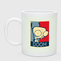 Кружка керамическая Doom Zim, цвет: фосфор