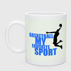 Кружка керамическая Basketball - my favorite, цвет: фосфор