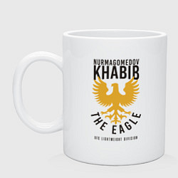 Кружка керамическая Khabib: The Eagle, цвет: белый