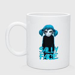 Кружка керамическая Sally Face, цвет: белый