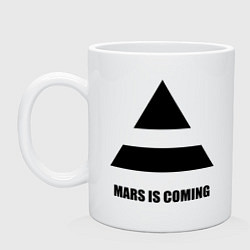 Кружка керамическая Mars is coming цвета белый — фото 1