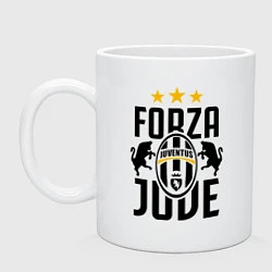 Кружка керамическая Forza Juve, цвет: белый