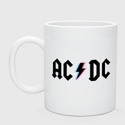 Кружка керамическая AC/DC, цвет: белый