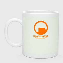 Кружка керамическая Black Mesa: Research Facility, цвет: фосфор