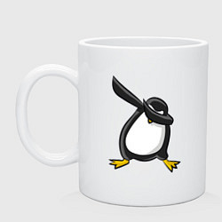 Кружка керамическая DAB Pinguin, цвет: белый