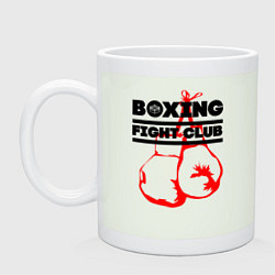 Кружка керамическая Boxing Fight club in Russia, цвет: фосфор