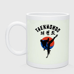 Кружка керамическая Taekwondo, цвет: фосфор