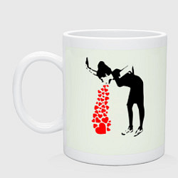 Кружка керамическая Banksy, цвет: фосфор