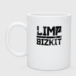 Кружка керамическая LIMP BIZKIT, цвет: белый