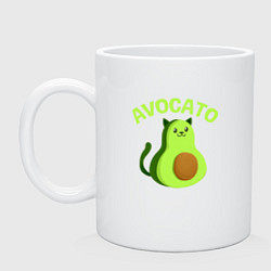 Кружка керамическая AVOCATO, цвет: белый