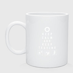 Кружка керамическая PORTAL, цвет: белый