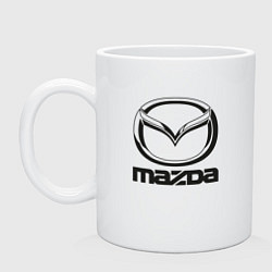 Кружка керамическая MAZDA LOGO, цвет: белый