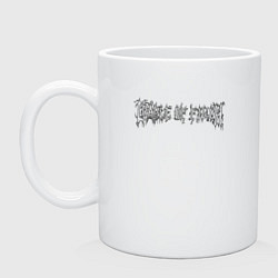 Кружка керамическая Cradle of Filth, цвет: белый