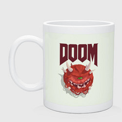 Кружка керамическая DOOM, цвет: фосфор