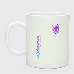 Кружка керамическая CYBERPUNK 2077, цвет: фосфор