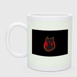 Кружка керамическая Wolf Logo, цвет: фосфор