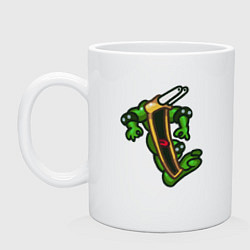 Кружка керамическая Battletoads Boss, цвет: белый