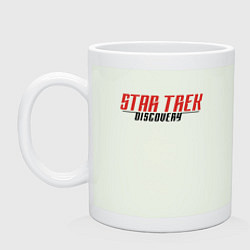 Кружка керамическая Star Trek Discovery Logo Z, цвет: фосфор