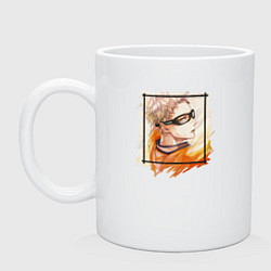 Кружка керамическая Кей, цвет: белый