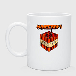 Кружка керамическая Minecraft, цвет: белый