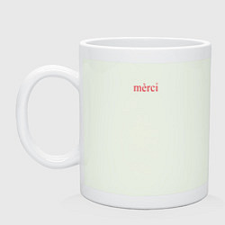 Кружка керамическая Merci, цвет: фосфор