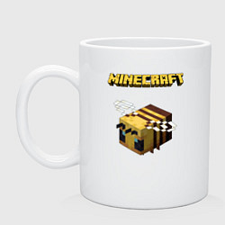 Кружка керамическая Minecraft, цвет: белый