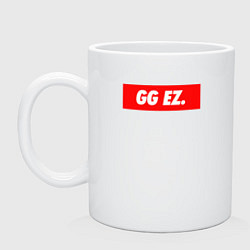 Кружка керамическая GG EZ, цвет: белый