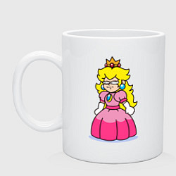 Кружка керамическая Принцесса Марио, цвет: белый