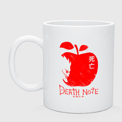 Кружка керамическая DEATH NOTE ТЕТРАДЬ СМЕРТИ, цвет: белый