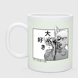 Кружка керамическая Выдающиеся звери Легоси, цвет: фосфор